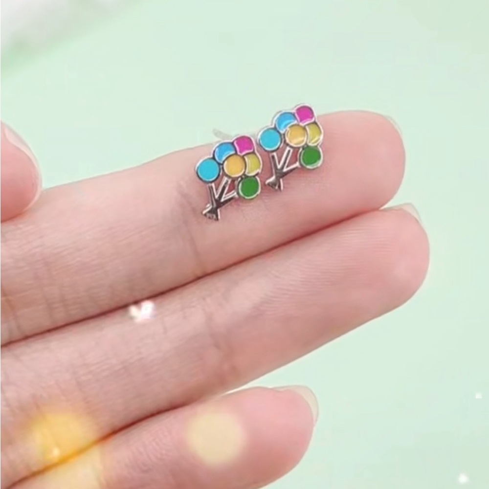 925 Balloon Stud Earrings